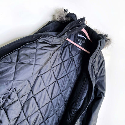 noize black vegan pama arctic engineered parka - size large