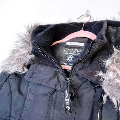 noize black vegan orea arctic engineered parka - size medium