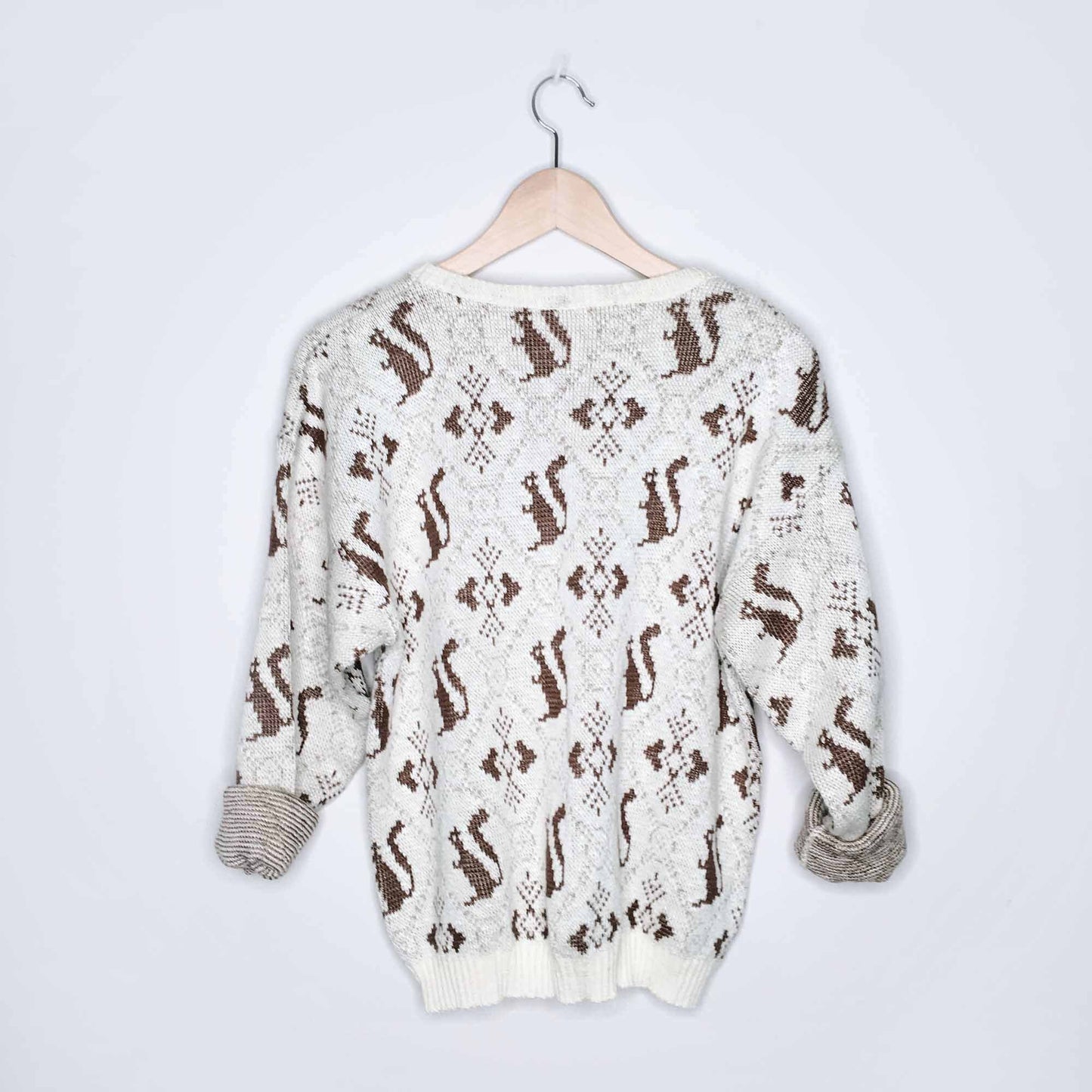 Vintage holiday christmas squirrel sweater - size Small