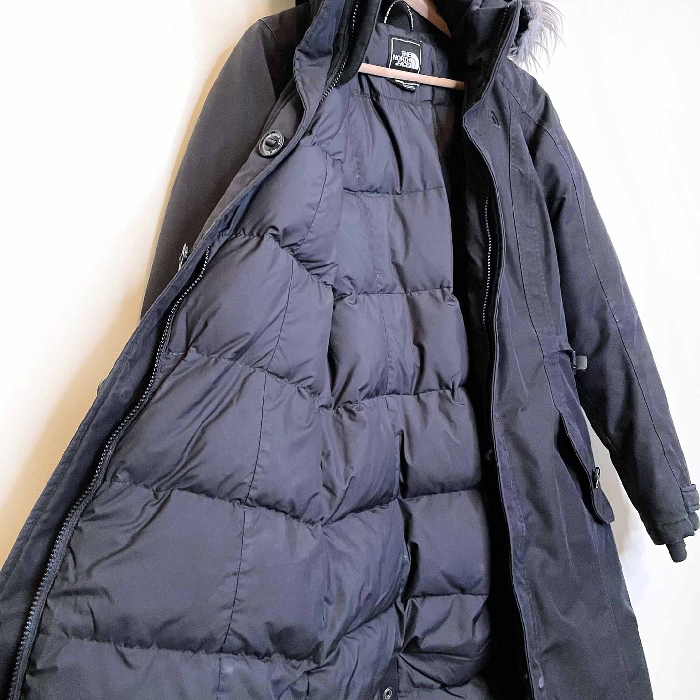 the north face women's arctic down puffer parka - size xs