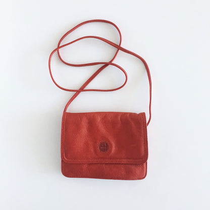 Nuvola Pelle Red Italian Leather Crossbody