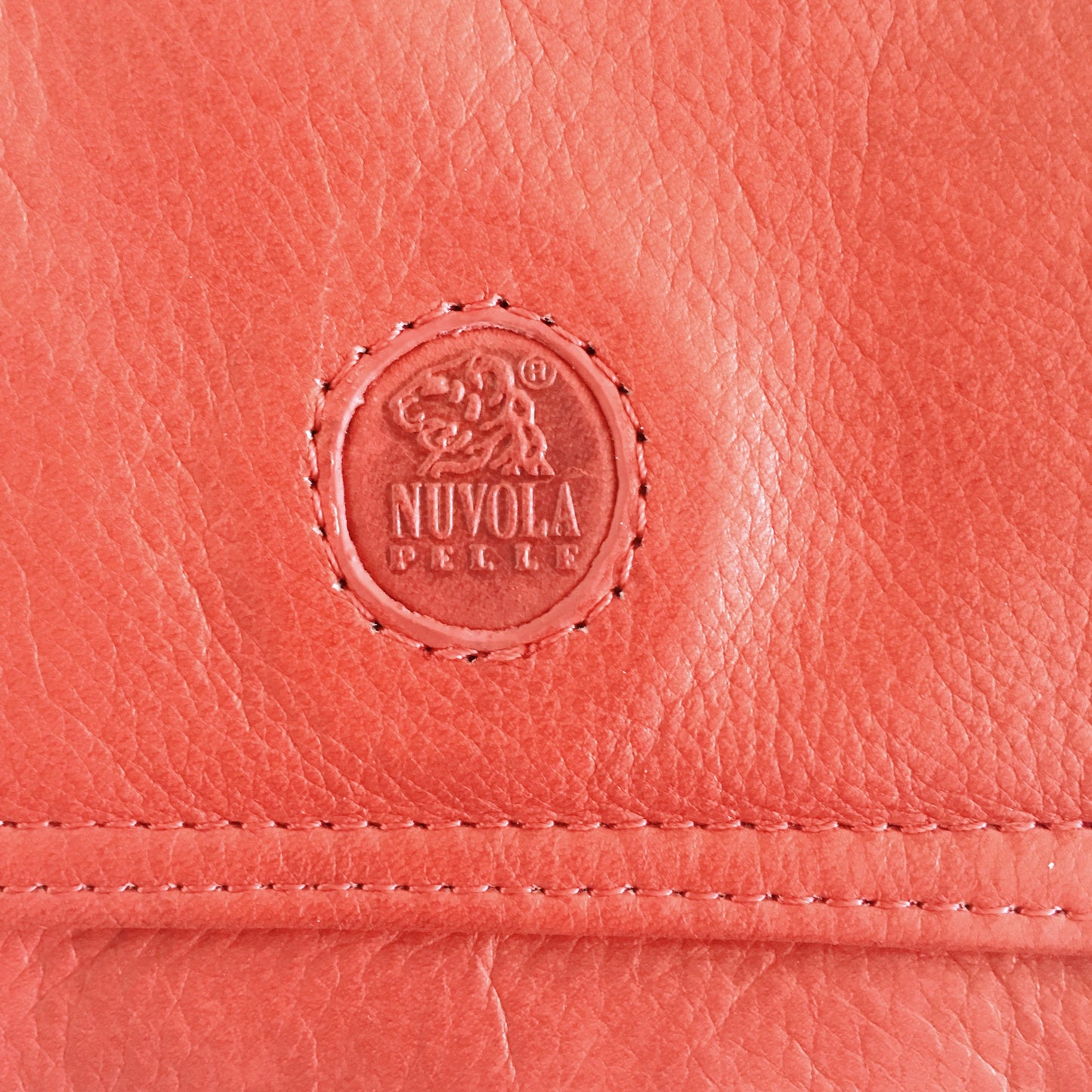 Nuvola Pelle Red Italian Leather Crossbody