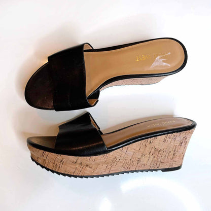 Nine West Confetty cork wedge sandal - size 6