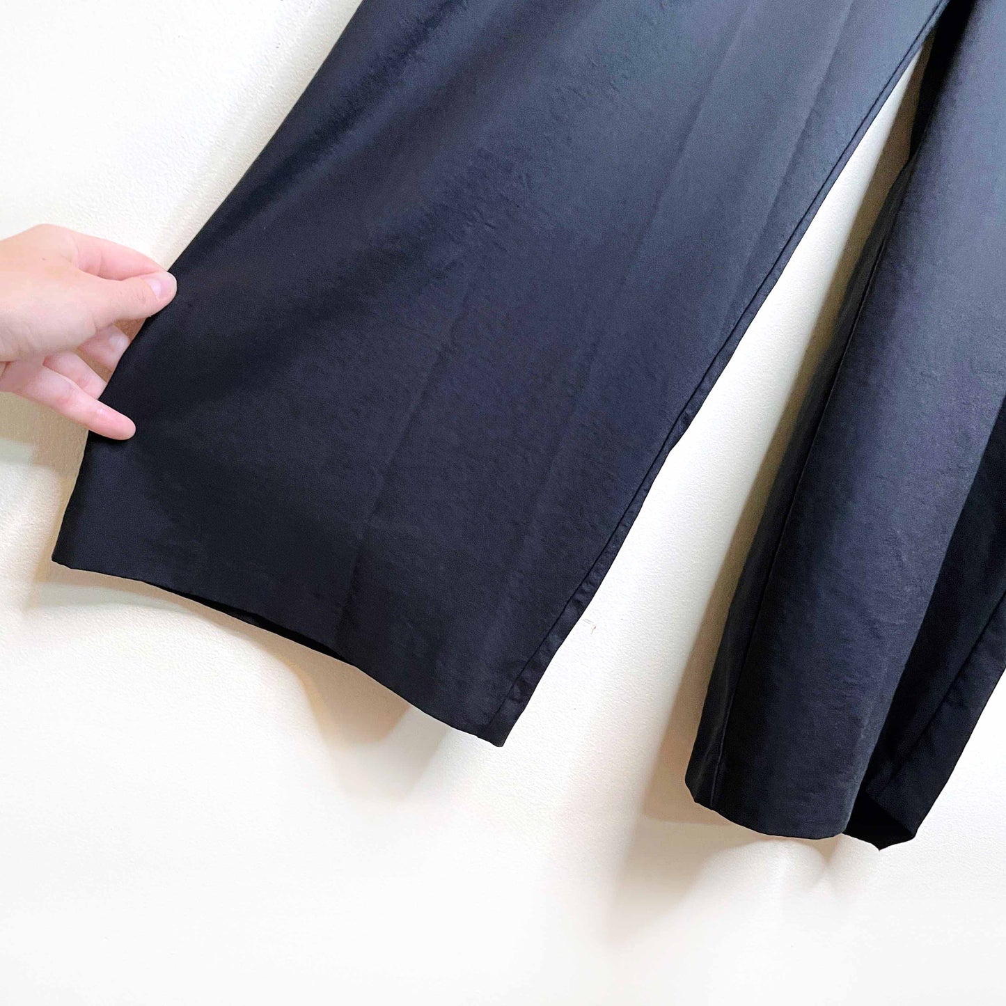 oak + fort v-neck tie waist wide leg evening flowy jumpsuit - size small