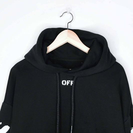 OFF-WHITE signature stripes hoodie - Men's xxs