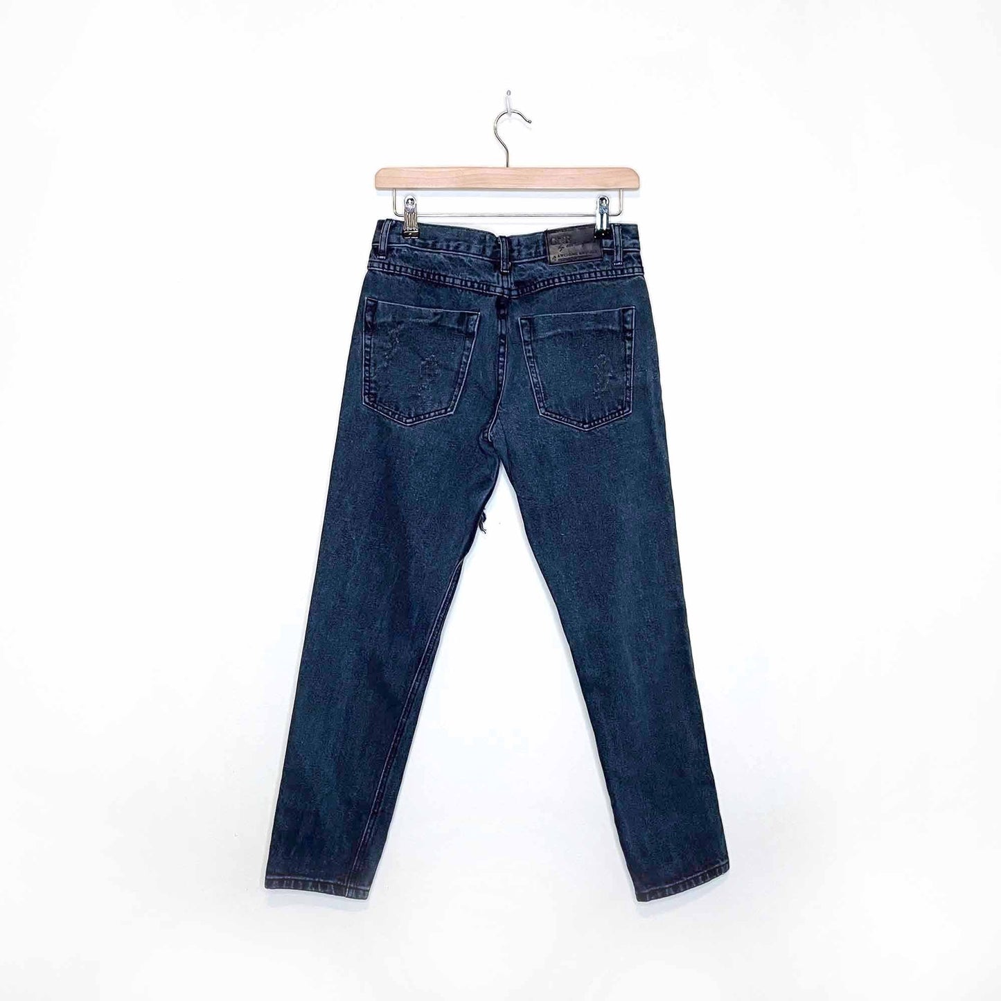 one teaspoon fox black distressed awesome baggies - size 24