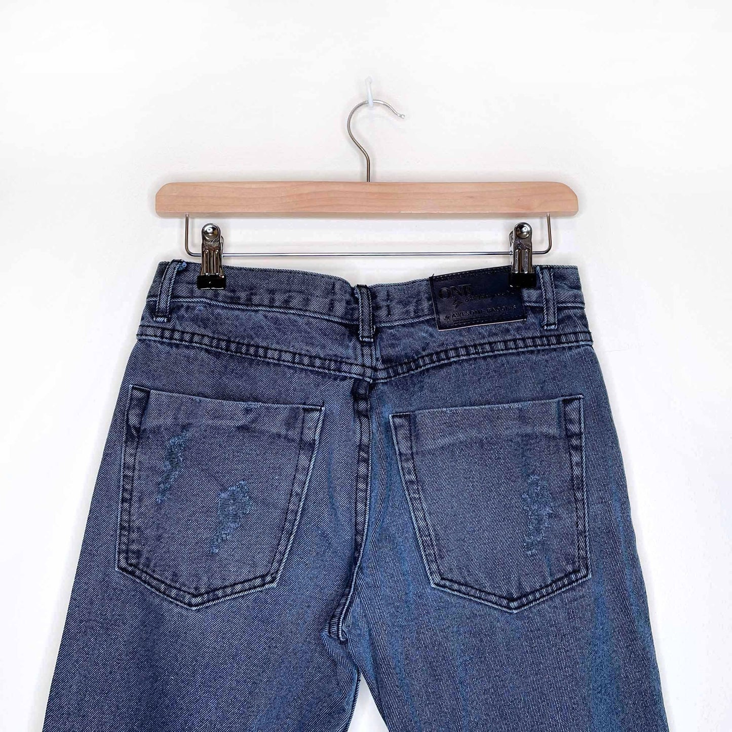 one teaspoon fox black distressed awesome baggies - size 24