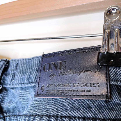 one teaspoon fox black distressed awesome baggies - size 24