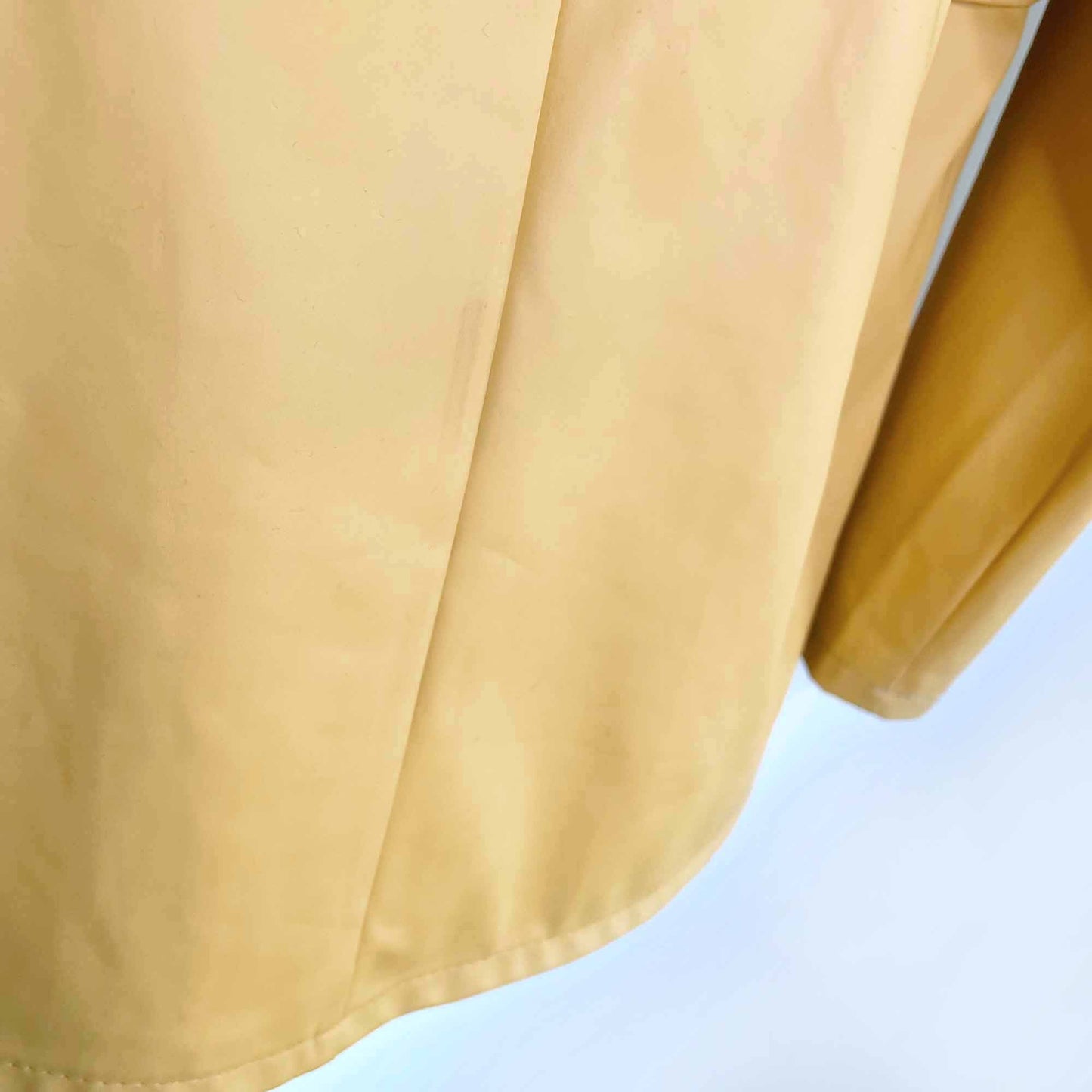 only yellow train short rain coat - size medium