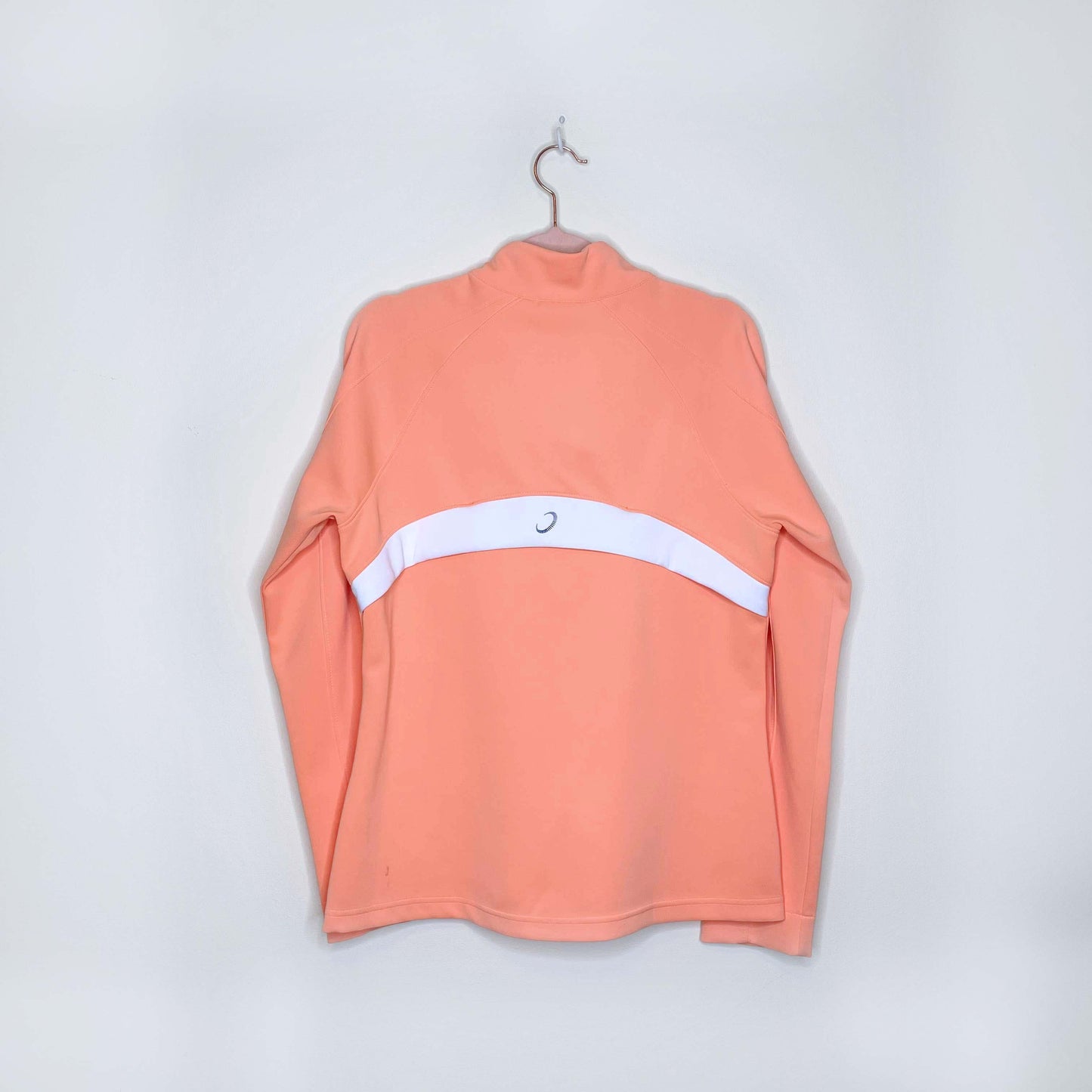 zero restriction 1/4 zip water repellant long sleeve - size medium