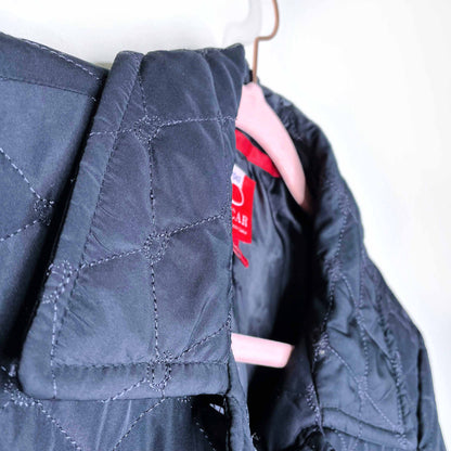 oscar by oscar de la renta quilted monogram jacket - size 4