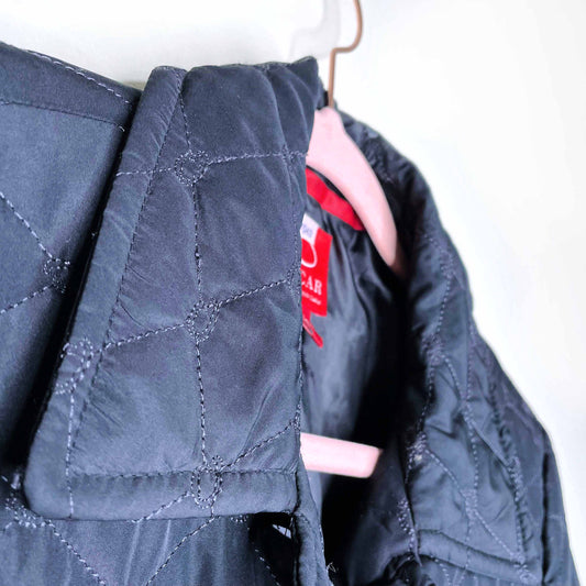 oscar by oscar de la renta quilted monogram jacket - size 4