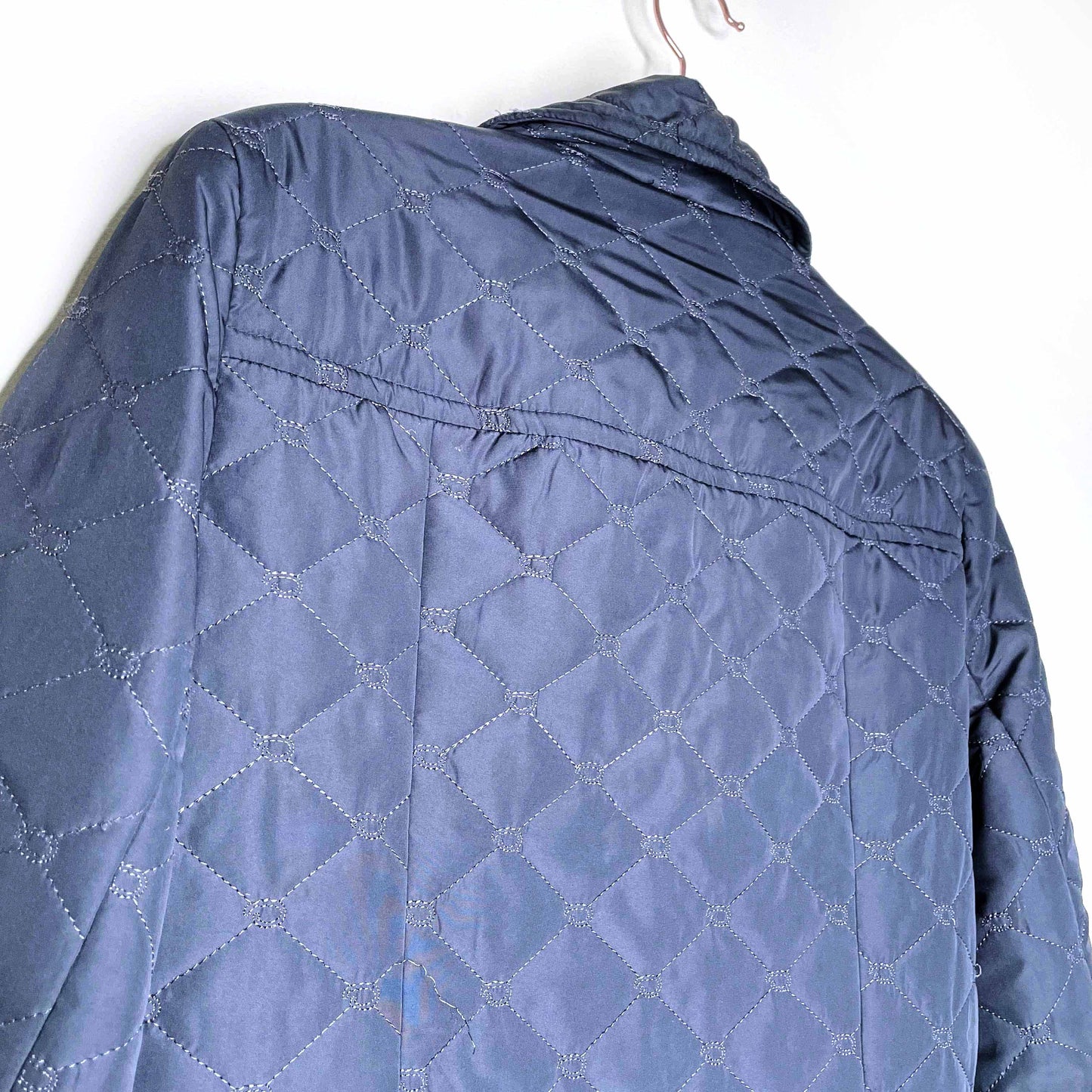 oscar by oscar de la renta quilted monogram jacket - size 4