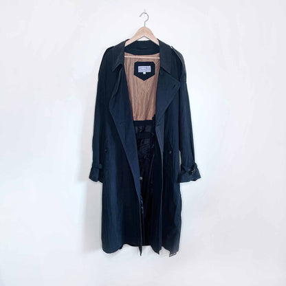 Vintage Oscar de la Renta runway belted trench coat - size XL