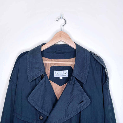 Vintage Oscar de la Renta runway belted trench coat - size XL