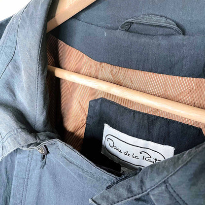 Vintage Oscar de la Renta runway belted trench coat - size XL