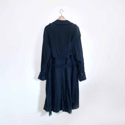 Vintage Oscar de la Renta runway belted trench coat - size XL