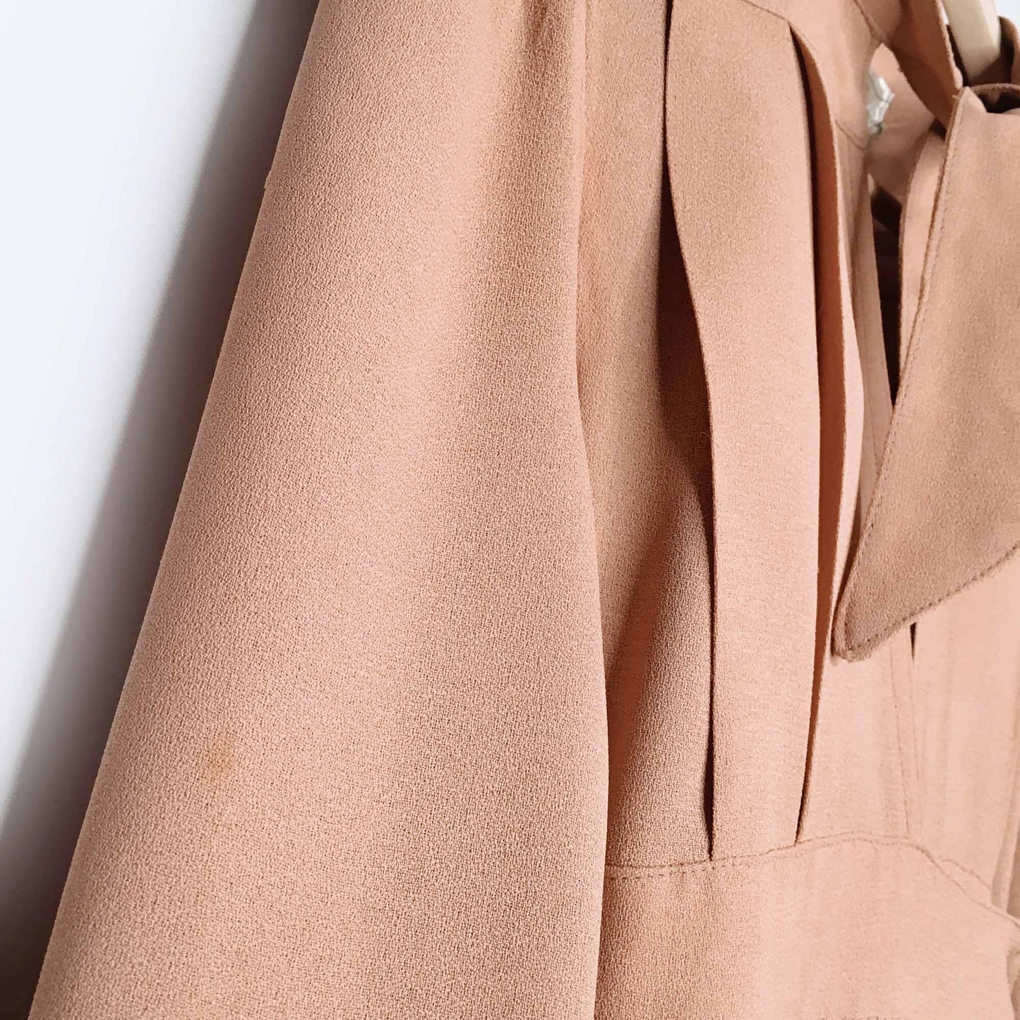 RARE Vintage Ossie Clark 70's moss crepe wrap gown - size 34