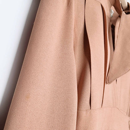 RARE Vintage Ossie Clark 70's moss crepe wrap gown - size 34