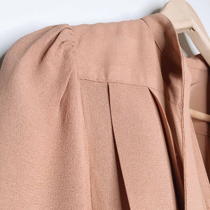 RARE Vintage Ossie Clark 70's moss crepe wrap gown - size 34