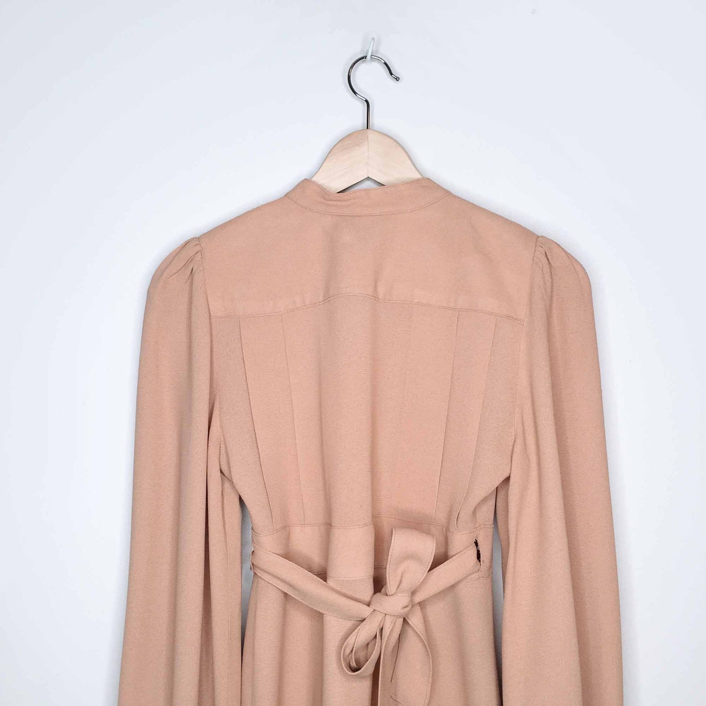 RARE Vintage Ossie Clark 70's moss crepe wrap gown - size 34