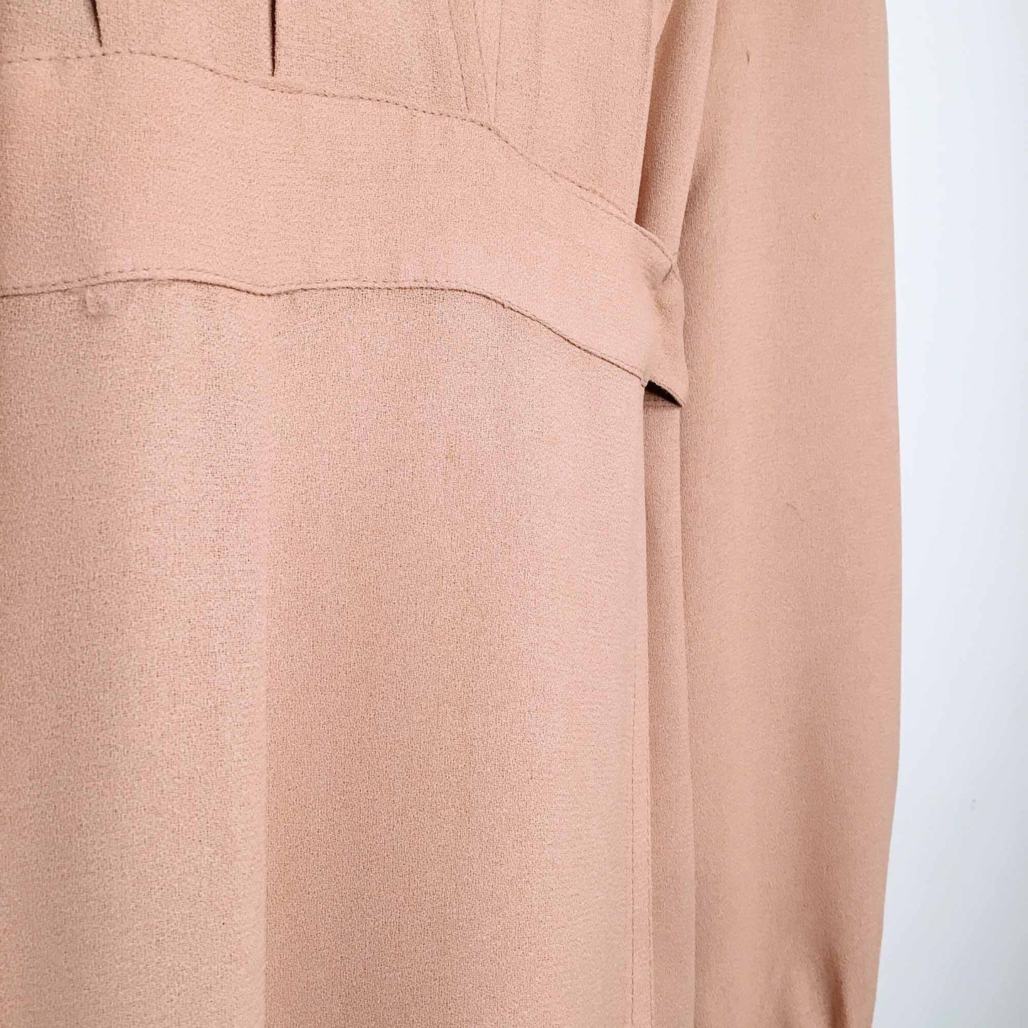 RARE Vintage Ossie Clark 70's moss crepe wrap gown - size 34