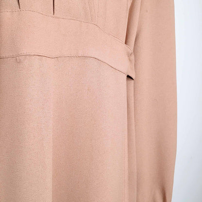 RARE Vintage Ossie Clark 70's moss crepe wrap gown - size 34