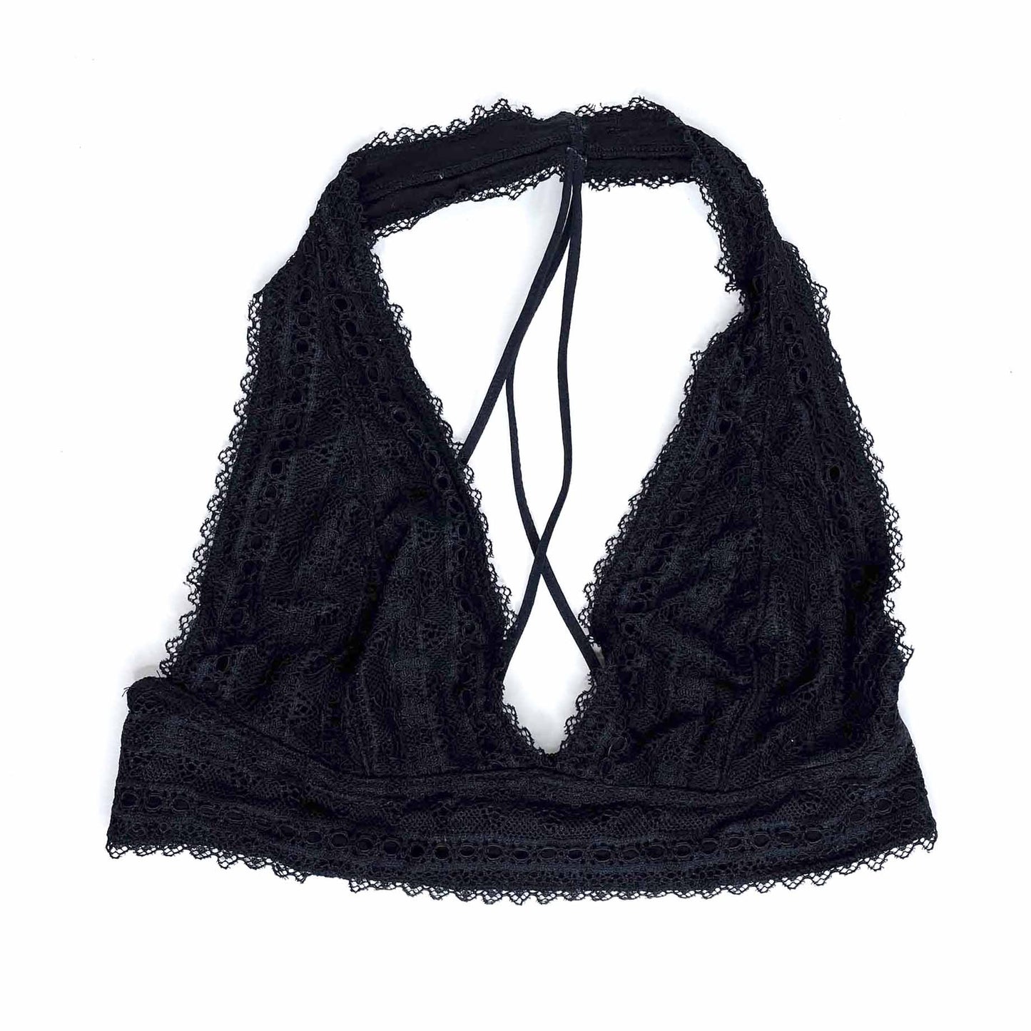 UO out from under lace halter bralette - size medium