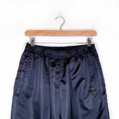 ovo october's very own satin tearaway track pants - size medium