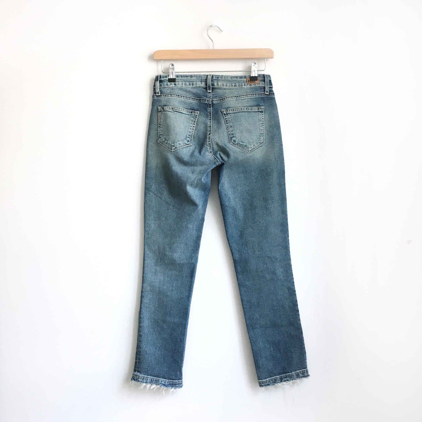 paige brigitte oceania straight crop jeans - size 23