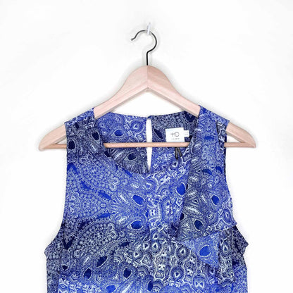 hd in paris sun garden paisley sleeveless top - size 10