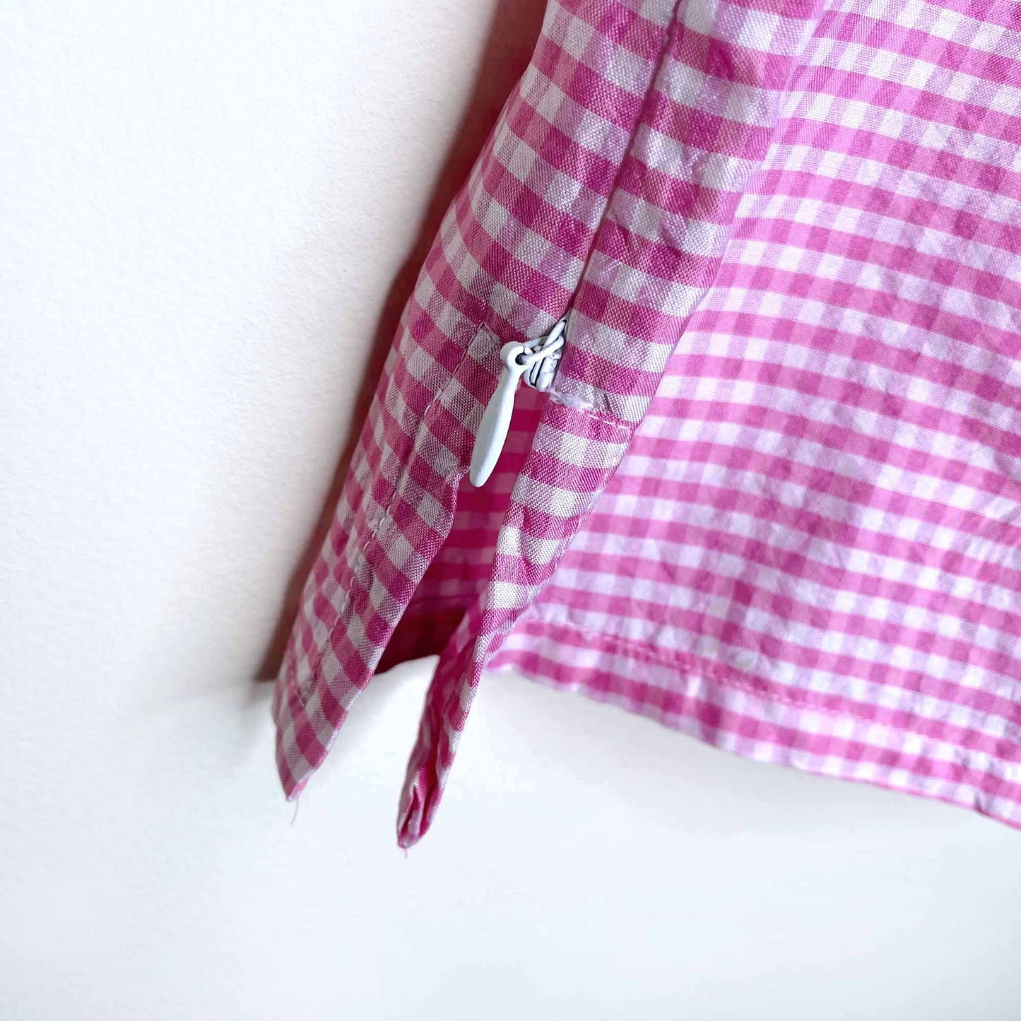 vintage gilles dufour emily in paris silk gingham tank - size 38