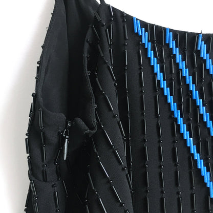 Parker beaded chevron silk tank - size Medium