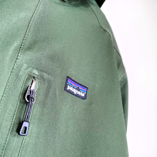 patagonia men's green tres parka shell - size medium