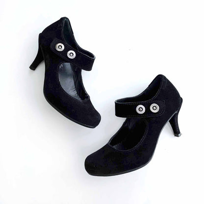 pedro garcia suede mary-jane pumps - size 36