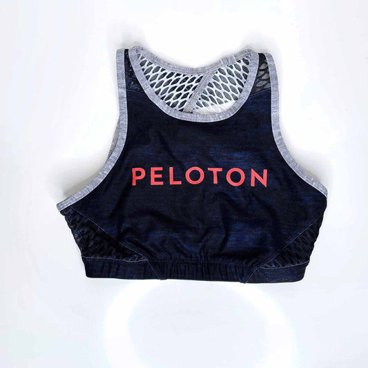 peloton high neck sports bra with mesh panel  - size xs