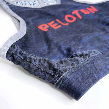 peloton high neck sports bra with mesh panel  - size xs