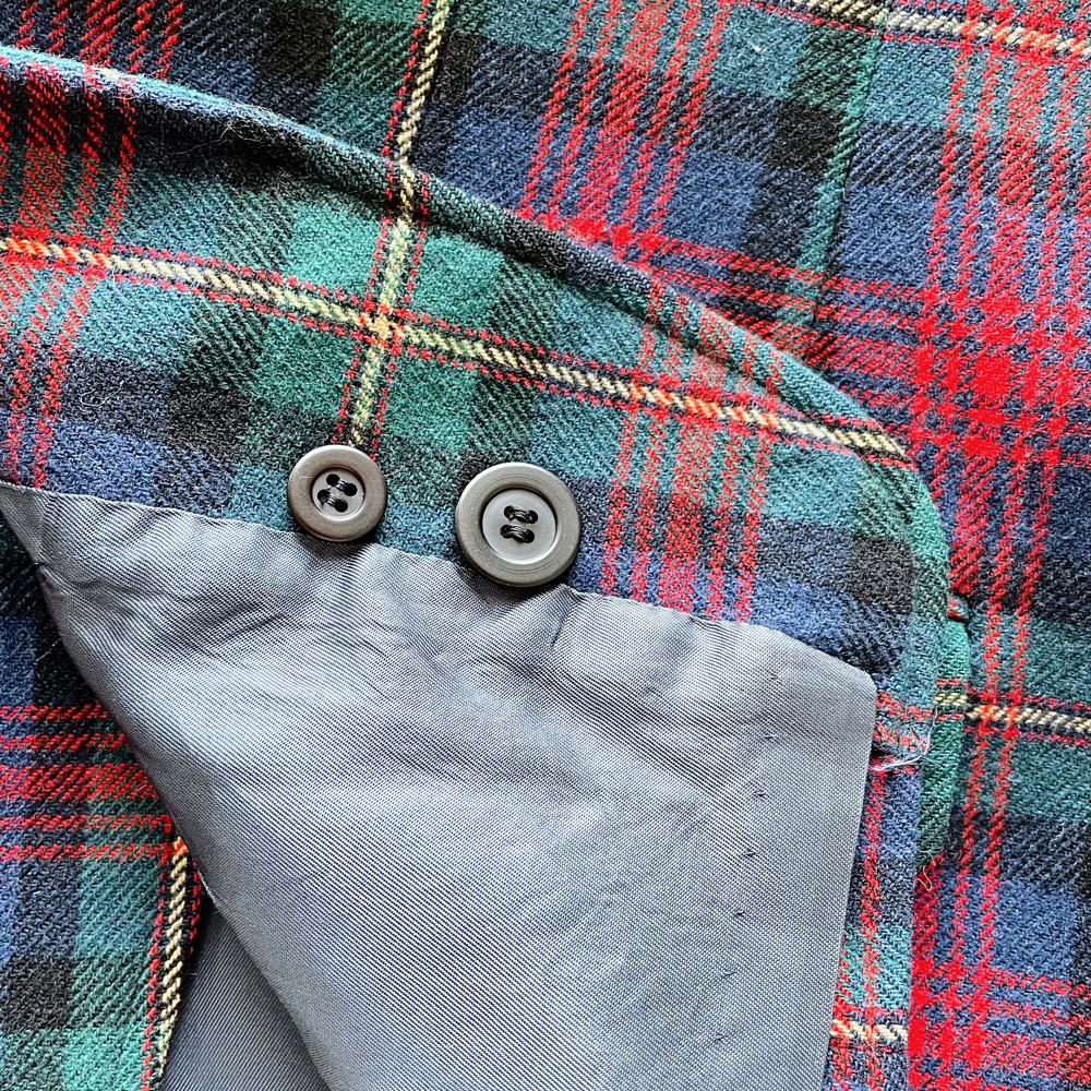 vintage pendleton wool plaid blazer - size 14