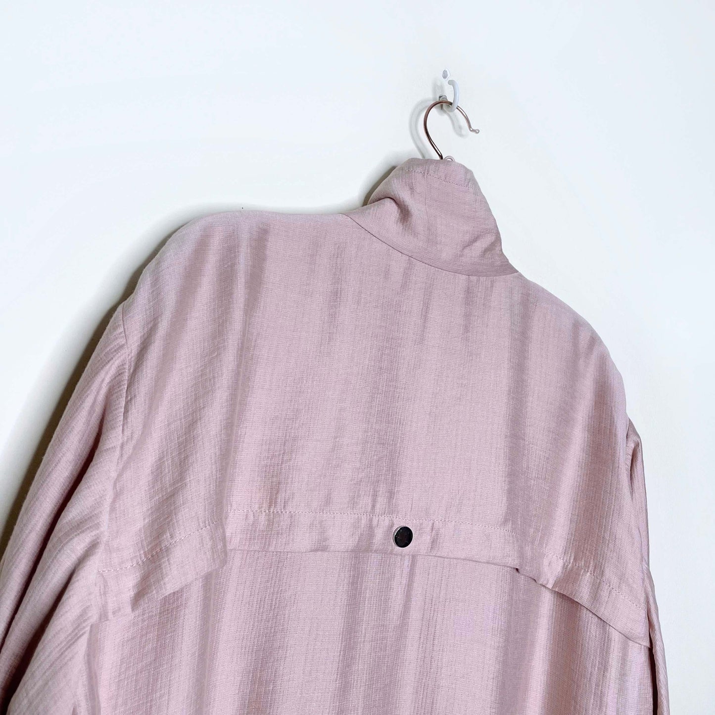 3.1 phillip lim pink ruched gauze utility bomber jacket - size small