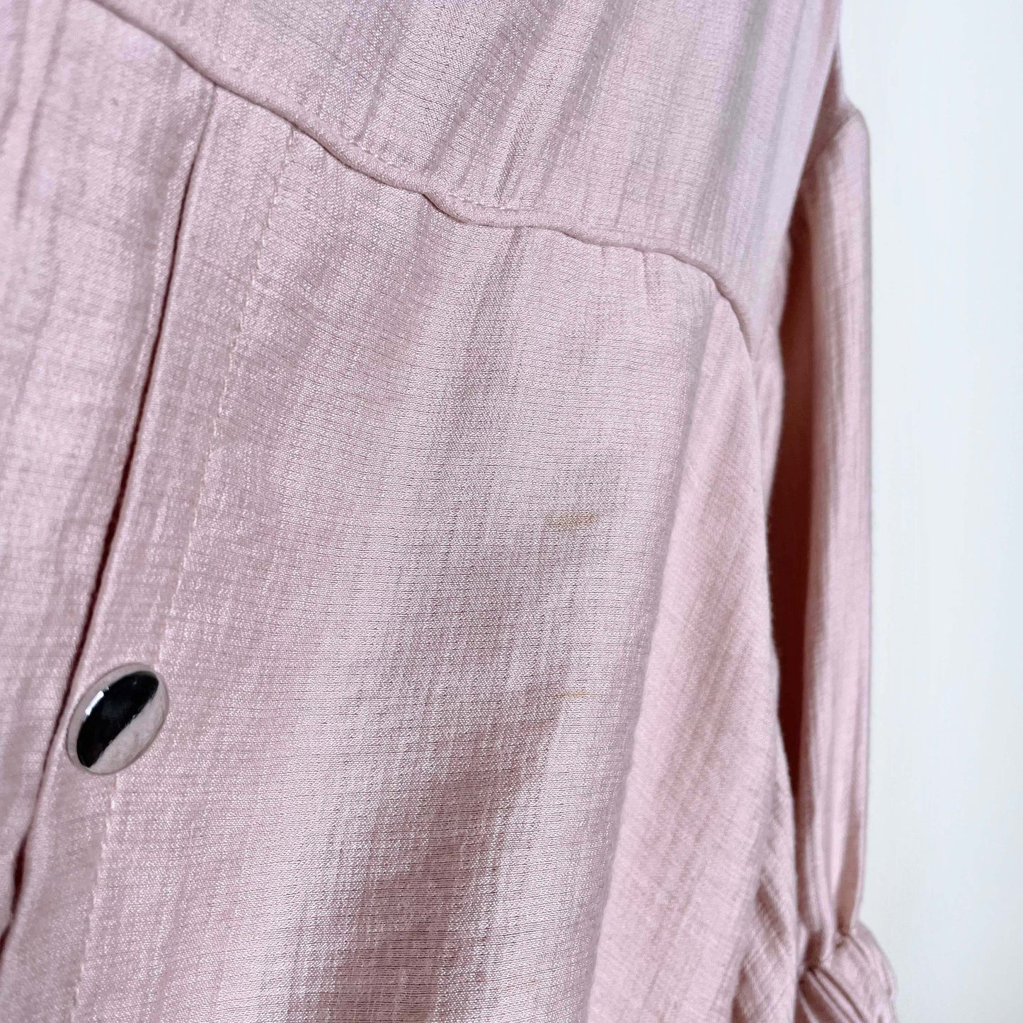 3.1 phillip lim pink ruched gauze utility bomber jacket - size small