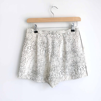 Philosophy snakeskin print high rise shorts - size 4