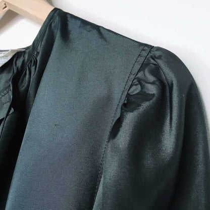 vintage pierre cardin black painters peasant blouse - size 12