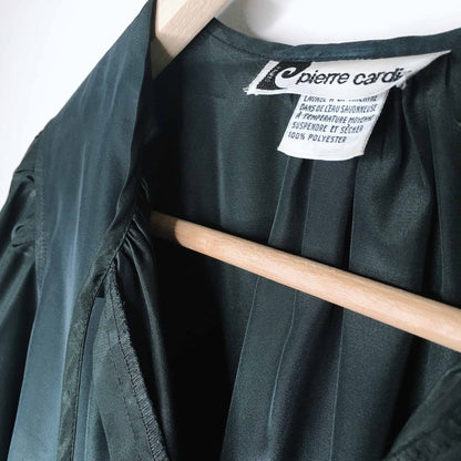 vintage pierre cardin black painters peasant blouse - size 12