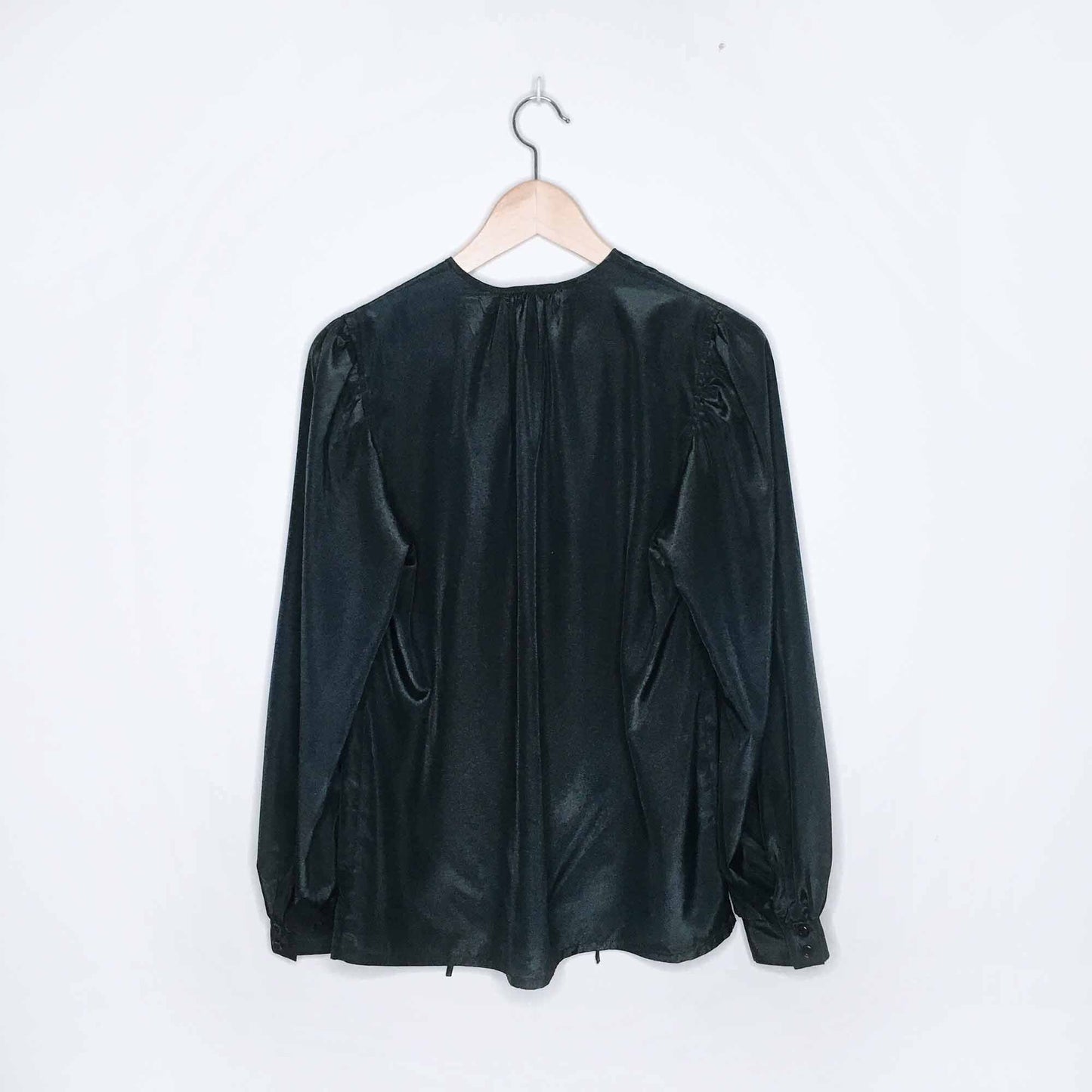 vintage pierre cardin black painters peasant blouse - size 12