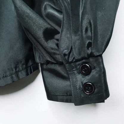 vintage pierre cardin black painters peasant blouse - size 12