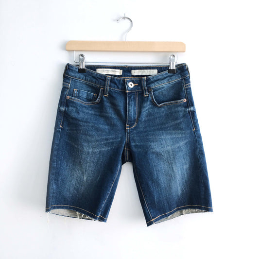 Pilcro Mid-Rise Denim Bermuda Shorts - size 26
