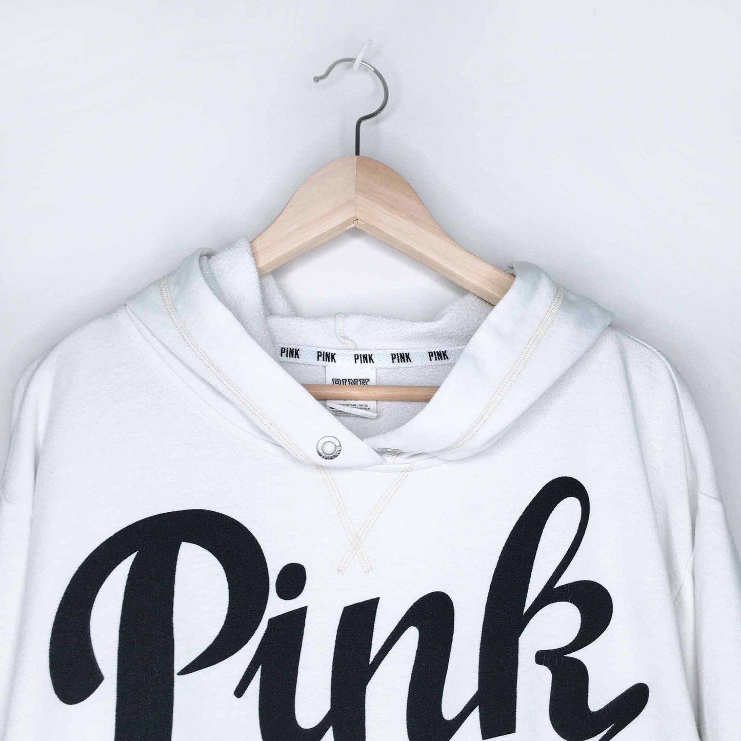 Victoria's Secret PINK varsity script hoodie - size Small