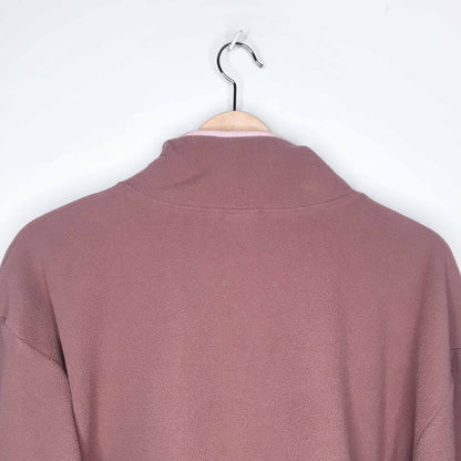 victoria's secret PINK 1/4 zip fleece sweater - size medium