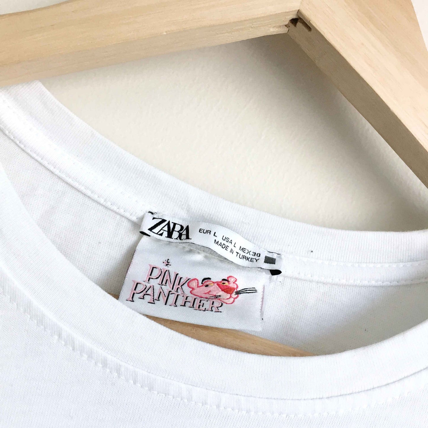 Zara x Pink Panther organic cotton t-shirt - size Large