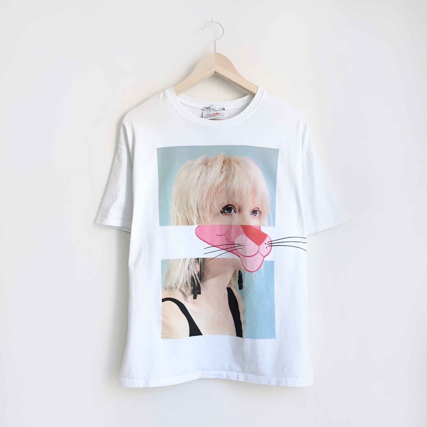 Zara x Pink Panther organic cotton t-shirt - size Large